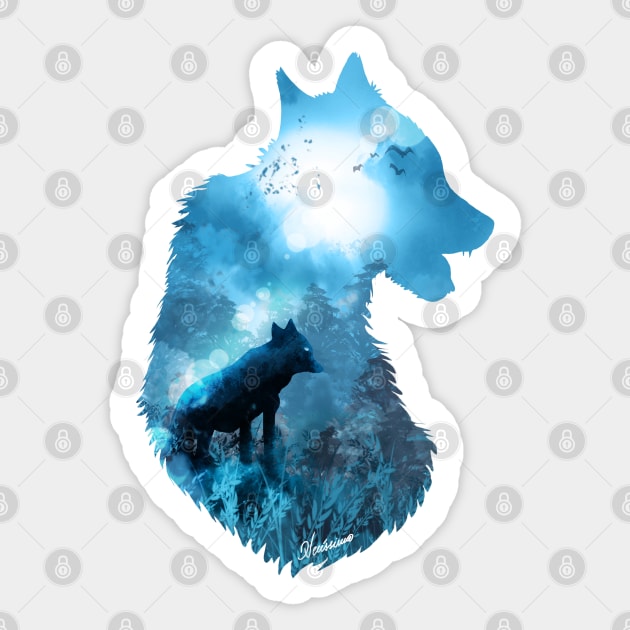 Glacial Dawn Sticker by DVerissimo